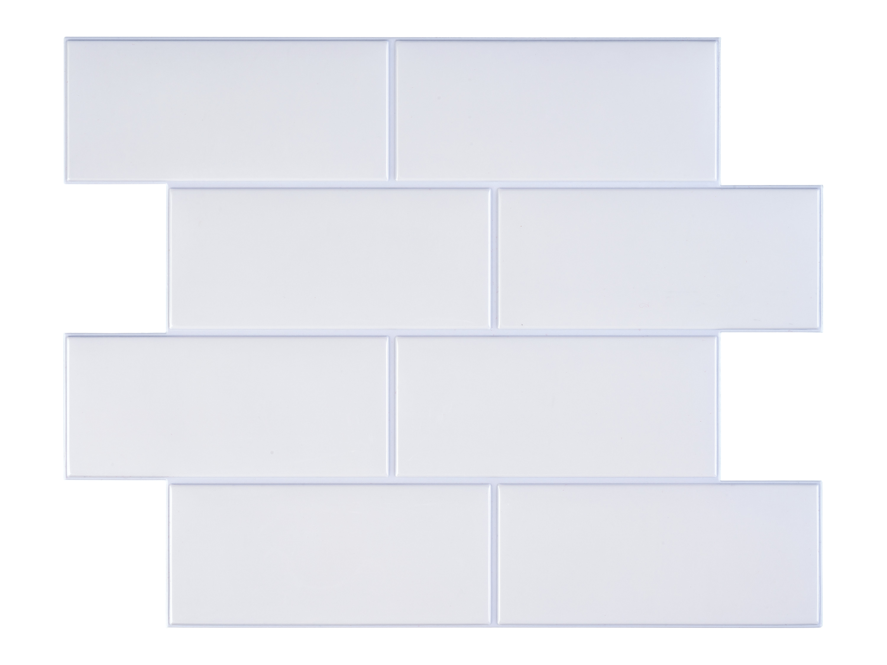 LIVARNO Decoratieve plaktegels, 10 stuks (wit)