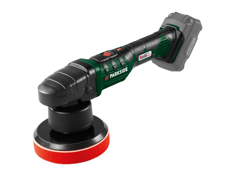 Parkside accu-polijstmachine met X 20V Team accu, met rode polijstschijf