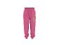 Roze joggingbroek voor meisjes met puppy- en tekstprint.
