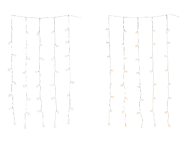 LIVARNO® LED-lichtgordijn, 40 LED's, voor binnen en buiten