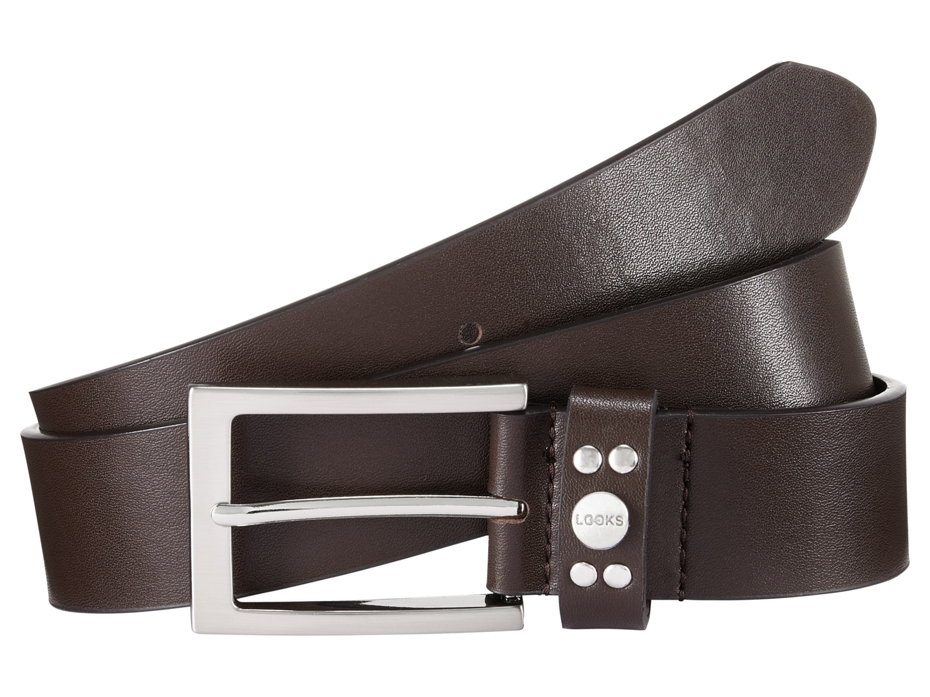 LOOKS by Wolfgang Joop Leren riem (Bruin, 110-115)