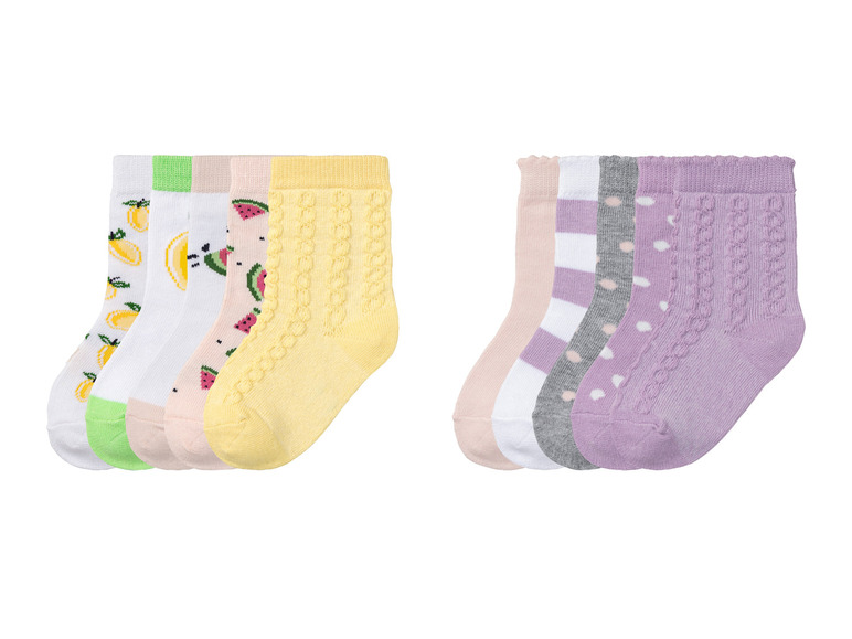 Ga naar volledige schermweergave: lupilu® 5 meisjes sokken - afbeelding 1