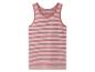 Roze en wit gestreepte tanktop