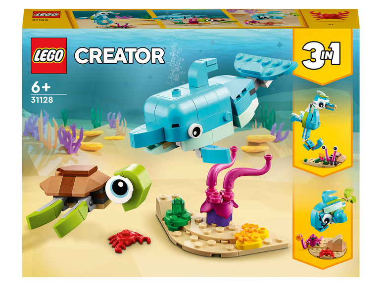Ga naar volledige schermweergave: LEGO® Creator Dolfijn en schildpad - 31128 - afbeelding 1