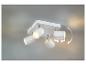 Moderne plafondlamp met vier draaibare spots.