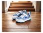Sonic Prime kinderschoenen: witte en blauwe sneakers.