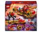 Achterkant van de LEGO Ninjago set 71830 doos met een rode jet, mech en minifiguren