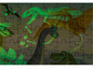 Een glow-in-the-dark puzzel met dinosaurussen.