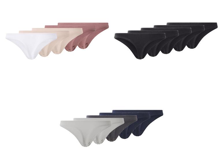 Set damesonderbroeken in wit, beige, roze, zwart, grijs en blauw.