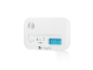 Witte gasdetector met digitaal display en knoppen