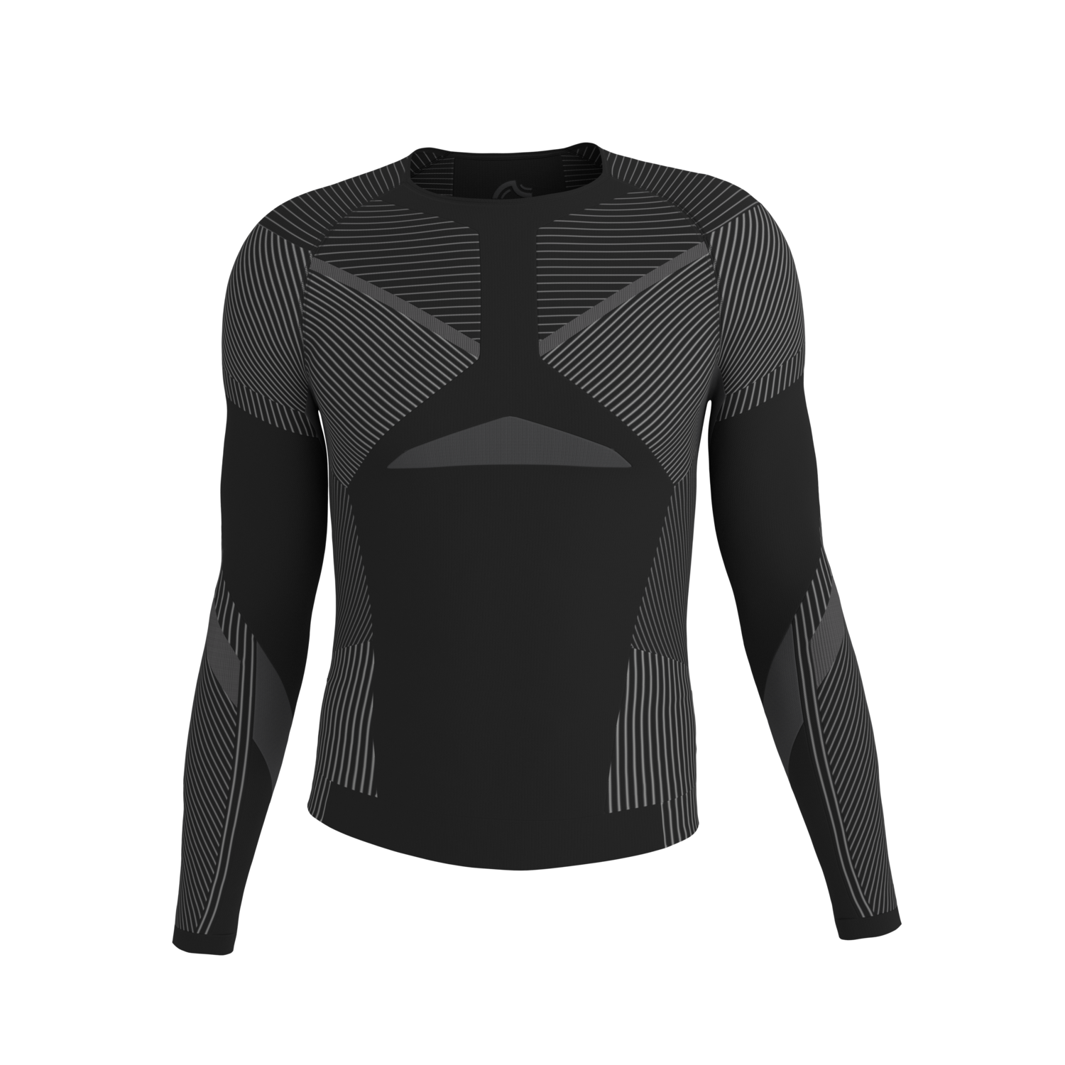 CRIVIT Dames of heren ondershirt (Zwart, L (52/54))