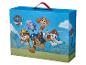Paw Patrol doos met tekenfilmfiguren, waaronder Chase, Marshall en Skye