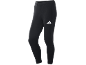 Zwarte sportlegging met een wit logo op de dij.