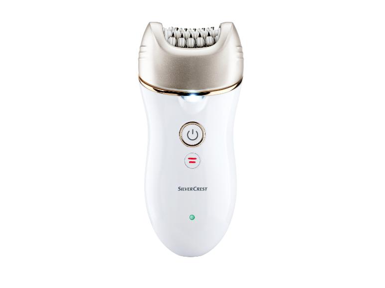 SilverCrest epilator, wit en goudkleurig.