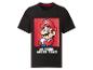 Zwart T-shirt met korte mouwen met een Mario-afbeelding en de tekst 'OH YEAH! MARIO TIME!'