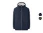 ESMARA MEN herenparka in marineblauw met teddy voering en twee kleurstaaltjes.