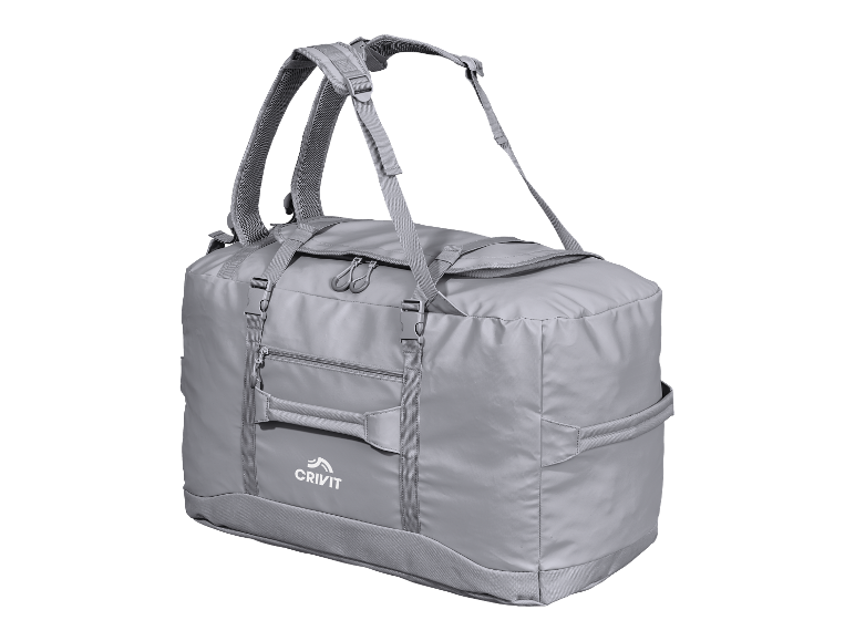 Lichtgrijze Crivit reistrolley.