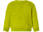 Pluche sweatshirt voor babyjongens in limoengroen