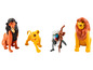 Speelgoedfiguren van Simba, Scar, Rafiki en Mufasa uit De Leeuwenkoning.