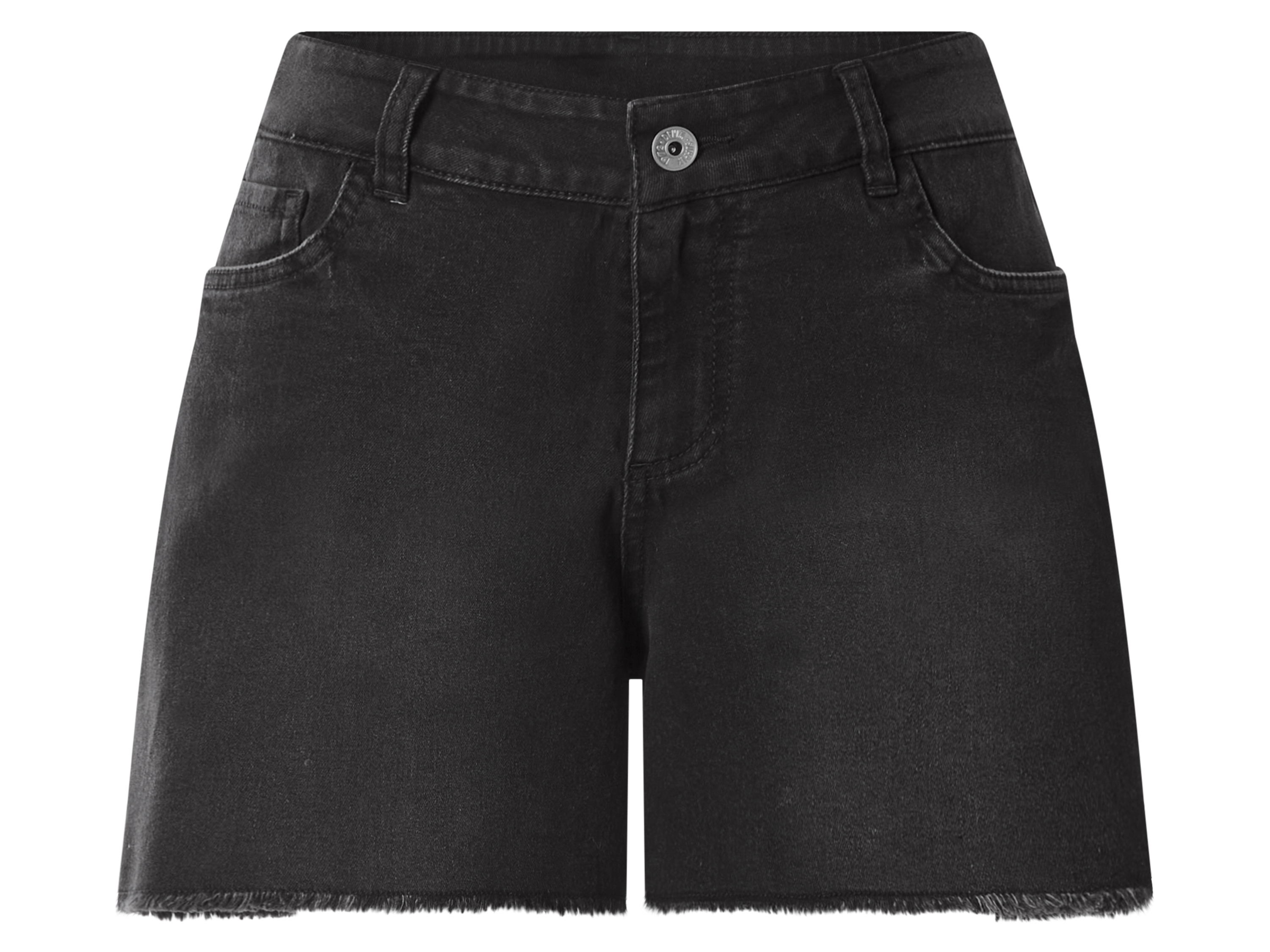 ESMARA Dames denim shorts (Zwart, 46)