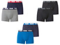 Drie paar Puma boxershorts in verschillende kleuren.