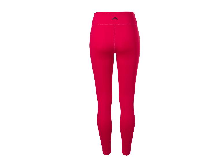 Rode sportlegging voor dames met hoge taille.