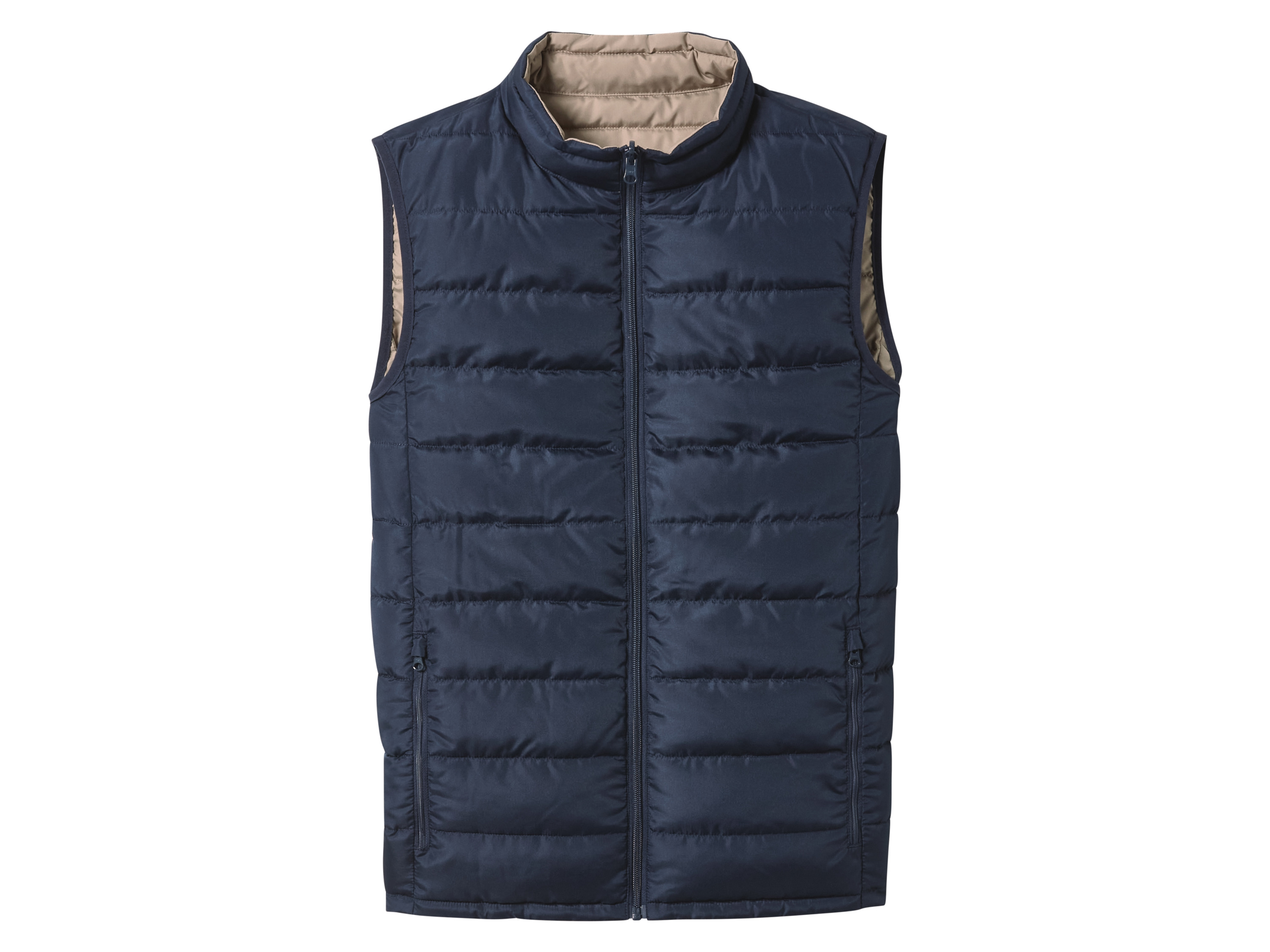 esmara Men Heren bodywarmer (Marineblauw/beige, L)