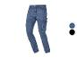 Herenblauwe jeans met cargozakken en Parkside-logo.