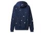 Blauwe hoodie met kerstpatroon