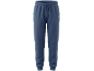 Heren blauwe joggingbroek met trekkoord en geribde manchetten.
