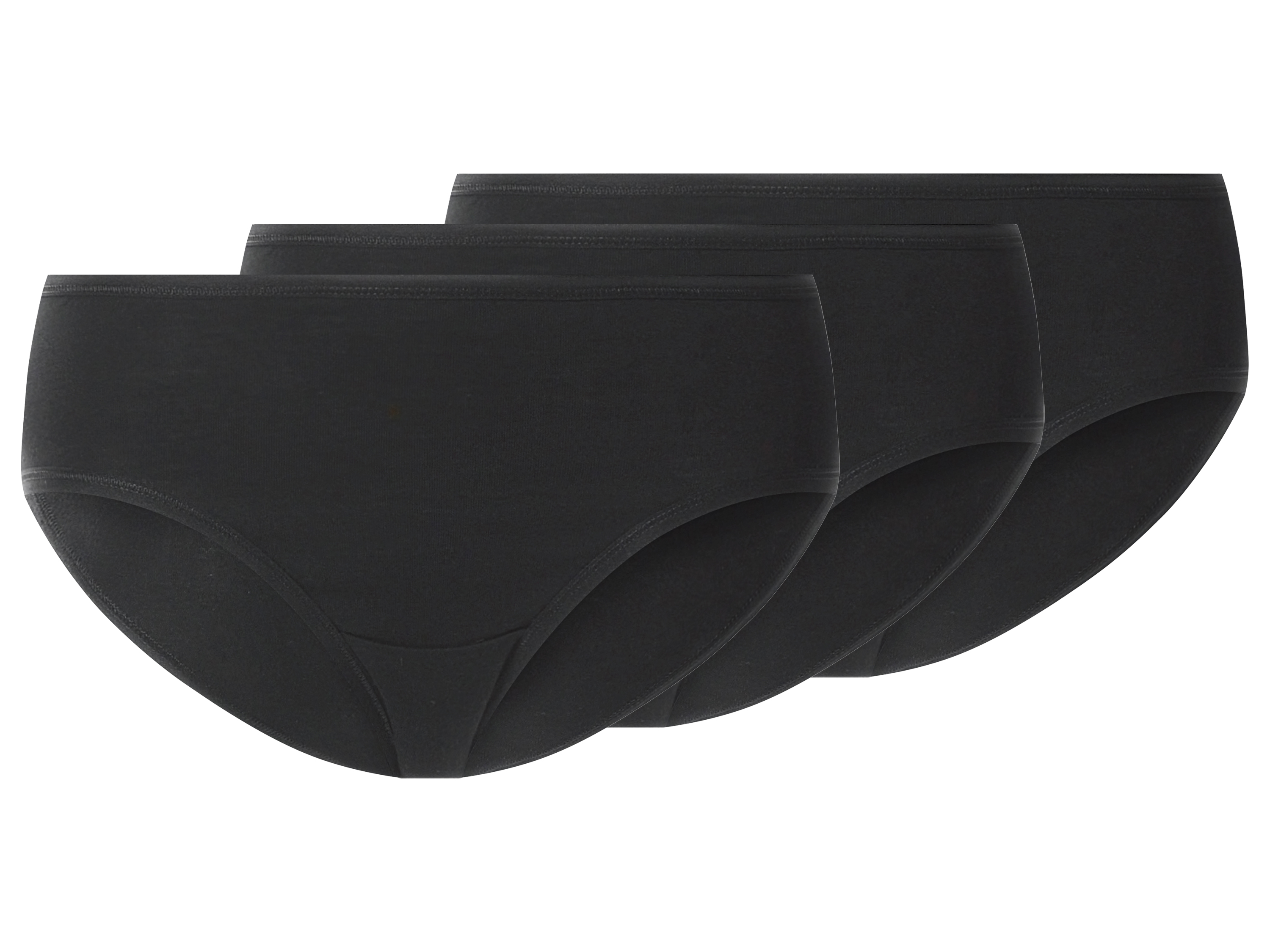 esmara Set van 3 dames hipsters (Zwart, M (40/42))