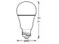 Technische tekening van een LED-lamp met afmetingen: hoogte 112 mm, diameter 60 mm.