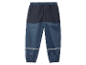 Waterdichte blauwe broek voor kinderen.