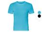 Turquoise t-shirt met korte mouwen, verkrijgbaar in meerdere kleuren.