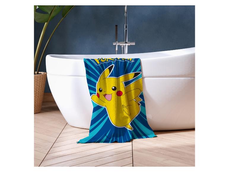 Pokémon Pikachu badhanddoek: badkamer, popart design.
