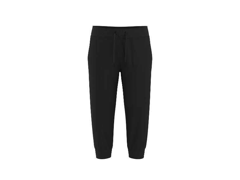 Zwarte joggingbroek met trekkoord en geribbelde boorden
