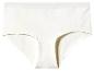 Een paar witte katoenen damesonderbroeken.