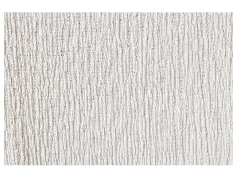 Textuur van crèmekleurige stof met verticaal patroon.