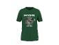 Groen T-shirt met opdruk van boormachine, cirkelzaag en schuurmachine, tekst 'EST. 1996'.