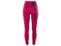 Roze leggings met een geometrisch patroon.