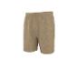 Beige heren sportshorts met elastische tailleband.