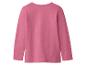 Effen roze kinder T-shirt met lange mouwen