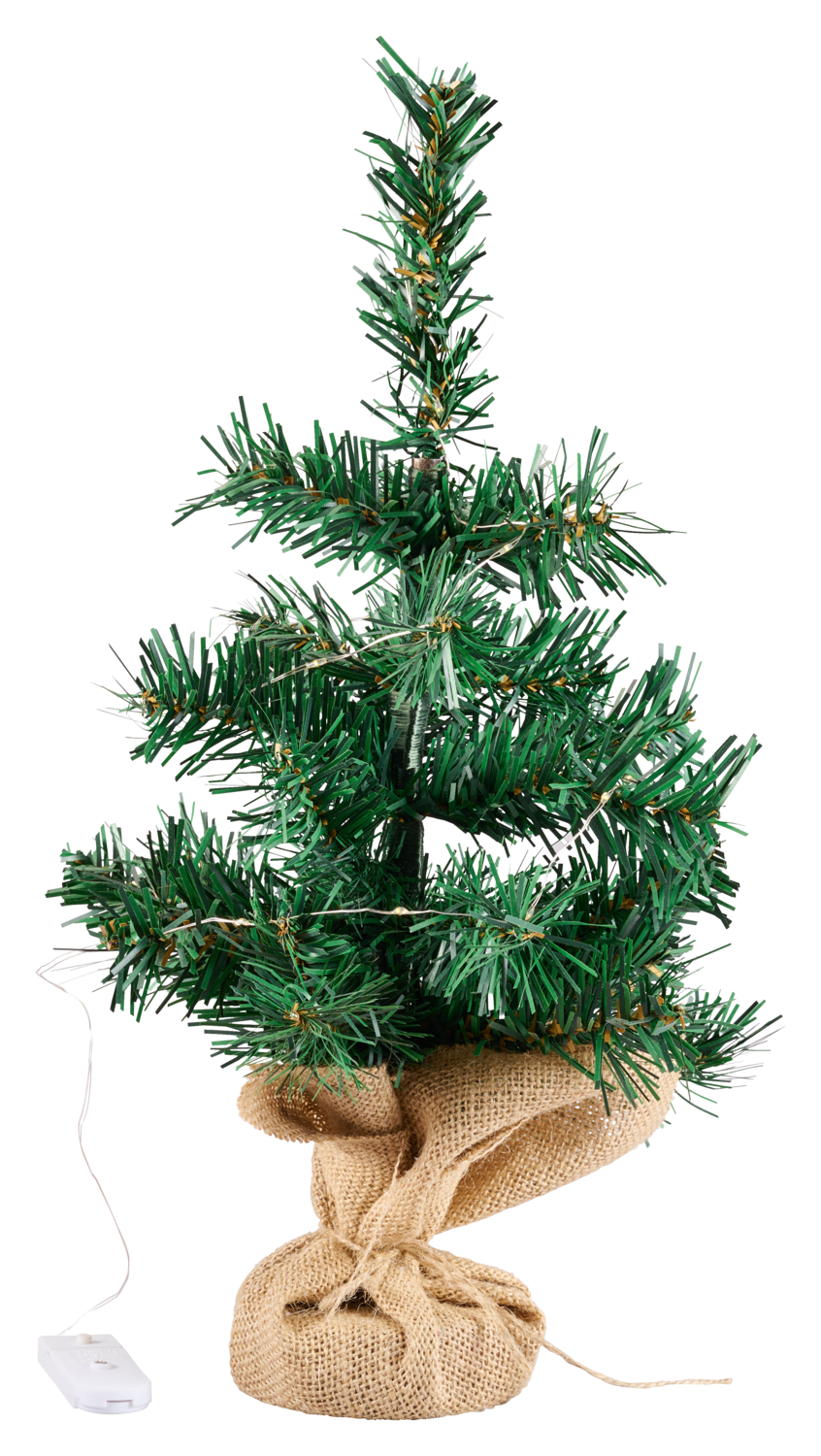 LIVARNO LED-kerstboompje met versiering, 46 cm (Groen)