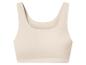 Lichtbeige naadloze sporttop