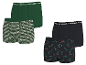 PARKSIDE® herenboxershorts, set van 2, in groen en zwart met feestelijke patronen