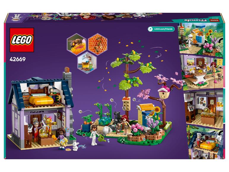 LEGO Friends set 42669 met een huis, tuin en bijenthema-elementen