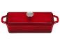 Rode rechthoekige ovenschaal van SilverCrest met deksel.