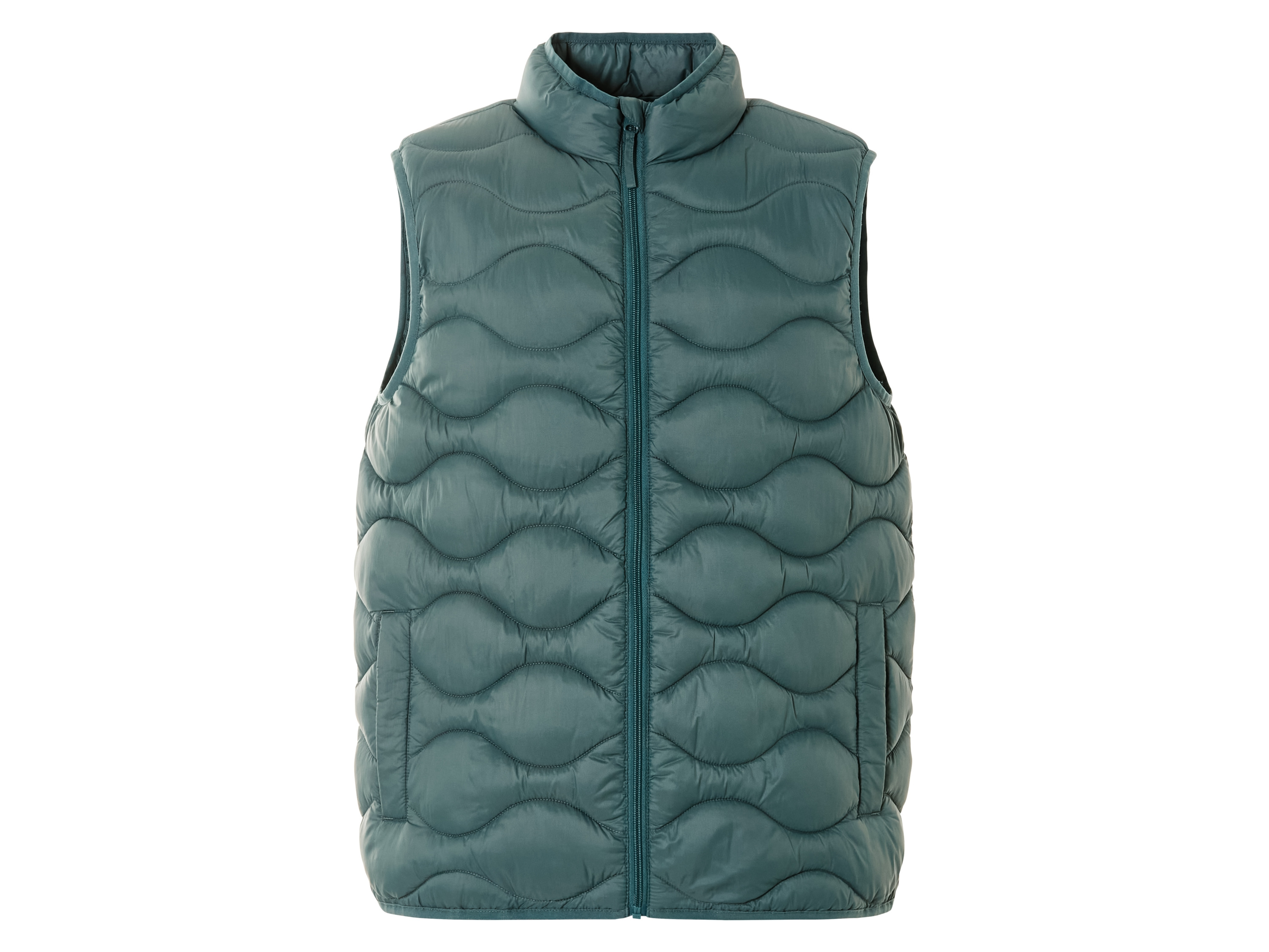 LIVERGY Heren lichtgewicht vest, ultralicht en warm. (Groen, M)