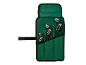 Drie tangen in een groene stoffen rol, met de tekst 'PARKSIDE' op de flap.