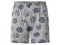 Grijze shorts met kubus- en tekstprints